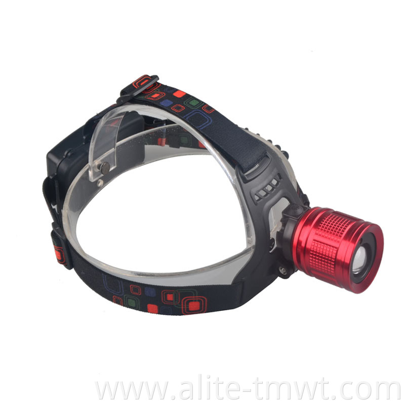 Zoom Adjustable Laser Head Lamps Long Beam Headlamp Outdoor 18650 Rechargeable Head Torch